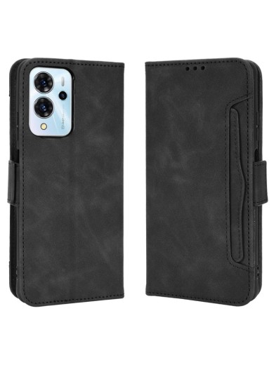 Калъф от еко кожа тип портмоне за ZTE Blade V40 Pro - черен