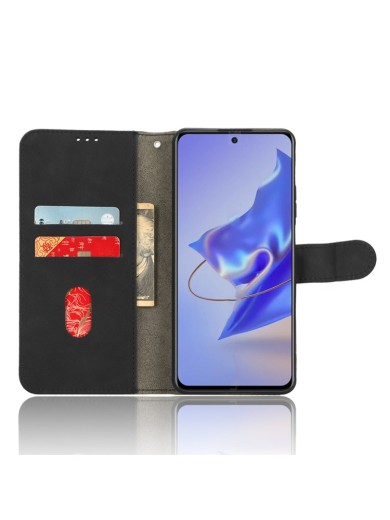 Предпазен калъф от еко кожа за ZTE Blade V40 Pro - черен