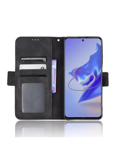 Калъф от еко кожа тип портмоне за ZTE Blade V40 Pro - черен
