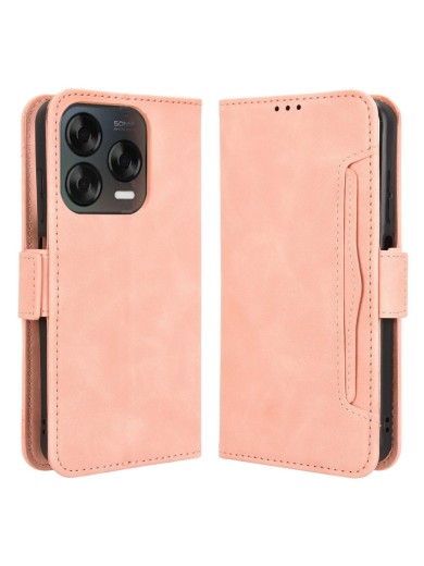 Калъф от еко кожа тип портмоне за ZTE Blade V70 Design - розов