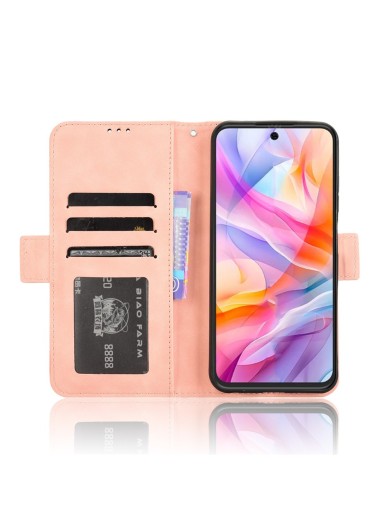 Калъф от еко кожа тип портмоне за ZTE Blade V70 Design - розов