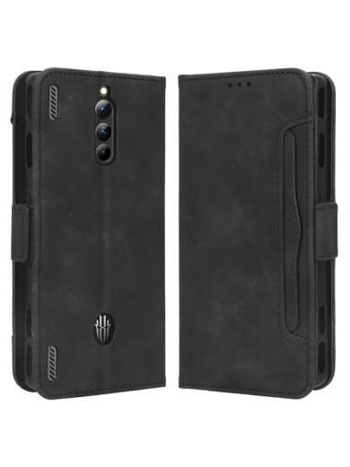 Калъф от еко кожа тип портмоне за ZTE nubia Red Magic 8 Pro - черен Калъф от еко кожа тип портмоне за ZTE nubia Red Magic 8 Pro - черен