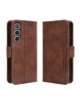 Калъф от еко кожа тип портмоне за ZTE nubia RedMagic 10 Air - кафяв