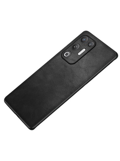 Устойчив на надраскване предпазен гръб от еко кожа за ZTE nubia RedMagic 11 Air - черен