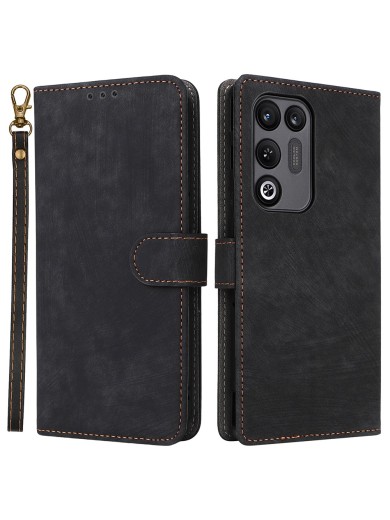 Калъф от еко кожа тип портмоне с RFID блокиране за ZTE nubia RedMagic 11 Air - черен
