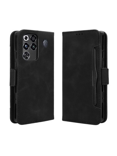 Калъф от еко кожа тип портмоне за ZTE nubia RedMagic 11 Pro+ - черен Калъф от еко кожа тип портмоне за ZTE nubia RedMagic 11 Pro+ - черен
