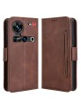 Калъф от еко кожа тип портмоне за ZTE nubia Z70 Ultra - кафяв