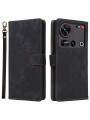 Калъф от еко кожа тип портмоне с RFID блокиране за ZTE nubia Z70S Ultra - черен